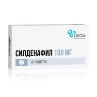 Изображение товара Силденафил таблетки покрыт. п/о 100мг, №10