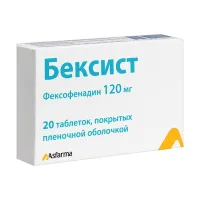 Изображение товара Бексист таблетки покрыт. п/о 120мг, №20