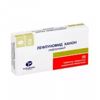 Изображение товара Лефлуномид Канон таблетки покрыт. п/о 20мг, №30