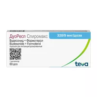 Изображение товара Дуоресп Спиромакс порошок д/ингал. 320/9мкг/доза, 60доз