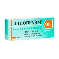 Изображение товара Липопрайм таблетки покрыт. п/о 10мг, №30