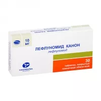 Изображение товара Лефлуномид Канон таблетки покрыт. п/о 10мг, №30