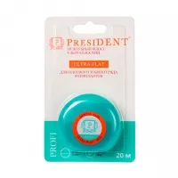 Изображение товара PresiDENT Ultra-Flat Межзубный флосс ультраплоский, 20м