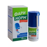 Изображение товара Фаринорм Бензидамин спрей д/местн. прим. 0,255мг/доза, 30мл 176доз