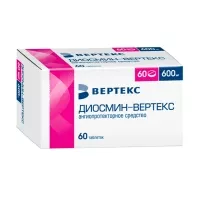 Изображение товара Диосмин Вертекс таблетки покрыт. п/о 600мг, №60
