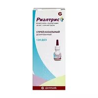 Изображение товара Риалтрис спрей назальный дозированный 25мкг+600мкг/доза, 120доз