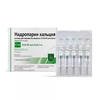 Изображение товара Надропарин раствор д/инъекций 9500анти-Ха МЕ/мл, 0,3мл №5