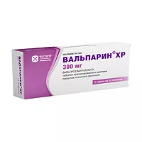 Изображение товара Вальпарин ХР таблетки пролонг.действ.покрыт.об. 300мг, №30