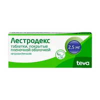 Изображение товара Лестродекс таблетки покрыт. п/о 2,5мг, №30 Синдан-фарма