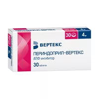 Изображение товара Периндоприл-Вертекс таблетки 4 мг, №30