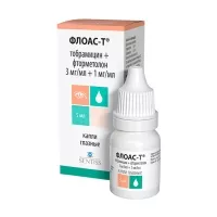 Изображение товара Флоас-Т капли глазные 3мг/мл+1мг/мл, 5мл
