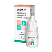 Изображение товара Флоас-Т капли глазные 3мг/мл+1мг/мл, 5мл
