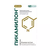 Изображение товара Пикамилон раствор д/в/в и в/м введ. 100 мг/мл, 2мл №10