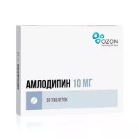 Изображение товара Амлодипин Озон таблетки 10мг, №30