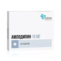 Изображение товара Амлодипин Озон таблетки 10мг, №30