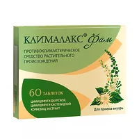 Изображение товара Клималакс Фам таблетки покрыт. п/о 20мг, №60