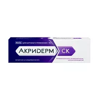 Изображение товара Акридерм СК мазь д/наружн. прим. 0,05%+3%, 15г
