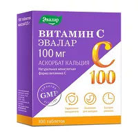 Изображение товара Эвалар Витамин С таблетки 100мг, №100
