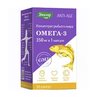 Изображение товара Эвалар Анти эйдж Омега 3 Концентрат рыбьего жира капсулы, №30