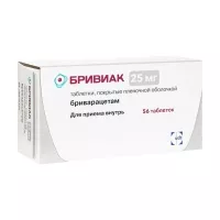 Изображение товара Бривиак таблетки покрыт. п/о 25мг, №56