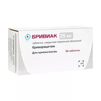 Изображение товара Бривиак таблетки покрыт. п/о 25мг, №56
