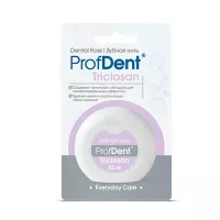 Изображение товара ProfDent зубная нить с триклозаном мятная, 65м