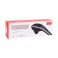 Изображение товара Bradex массажер для тела универсальный беспроводной с дисплеем (7 насадок)