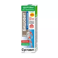 Изображение товара Суставит Бишофит с глюкозамином гель-бальзам для тела, 125мл