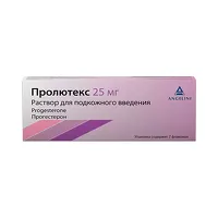 Изображение товара Пролютекс раствор д/инъекций 25мг, 1,112мл №7