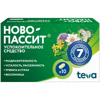 Изображение товара Ново-Пассит таблетки покрыт. п/о, №10