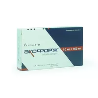 Изображение товара Эксфорж таблетки покрыт. п/о 10мг+160мг, №28