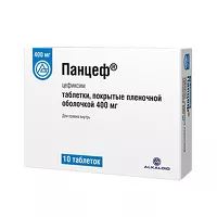 Изображение товара Панцеф таблетки покрыт. п/о 400мг, №10