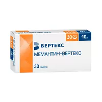 Изображение товара Мемантин-Вертекс таблетки покрыт. п/о 10мг, №30