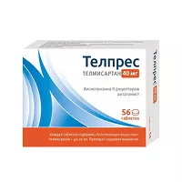 Изображение товара Телпрес Плюс таблетки 40мг+12,5мг, №56