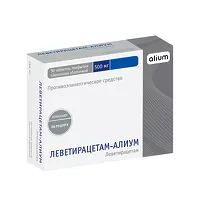 Изображение товара Леветирацетам (Алиум) таблетки покрыт. п/о 500мг, №30