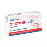 Изображение товара Эзетимиб-СЗ таблетки 10мг, №30