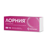 Изображение товара Лорния таблетки покрыт. п/о 8мг, №10