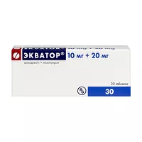 Изображение товара Экватор таблетки 10мг+20мг, №30 Гедеон Рихтер