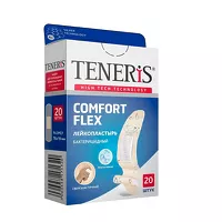 Изображение товара Teneris Comfort Flex лейкопластырь бактерицидный на полимерной основе, 20шт