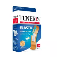 Изображение товара Teneris Elastic лейкопластырь бактерицидный на тканевой основе, 20шт