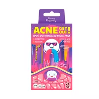 Изображение товара Funny Organix патчи-невидимки гидроколлоидные точечные с салициловой кислотой и ментолом, 24шт