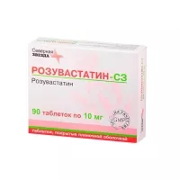 Изображение товара Розувастатин-СЗ таблетки покрыт. п/о 10мг, №90