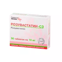 Изображение товара Розувастатин-СЗ таблетки покрыт. п/о 10мг, №90