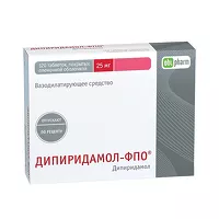 Изображение товара Дипиридамол-ФПО таблетки покрыт. п/о 25мг, №120