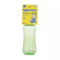 Изображение товара Курносики бутылочка для кормления с силиконовой соской медленный поток (0+), 250мл