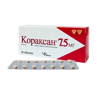 Изображение товара Кораксан таблетки покрыт. п/о 7,5мг, №56