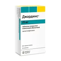Изображение товара Джардинс таблетки покрыт. п/о 25мг, №30 Роттендорф Фарма
