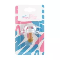 Изображение товара Lubby пустышка латексная со скошенным соском (6+мес) цвет в ассортименте