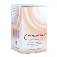 Изображение товара Сегидрин таблетки покрыт. кишечнораств. плен. об. 60мг, №50