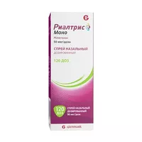 Изображение товара Риалтрис моно спрей назальный 50мкг/доза, 120доз